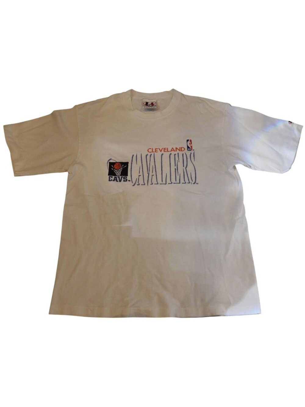 Vintage 1990s Cleveland Cavaliers Logo Athletic Embroidered T-Shirt Mens Large